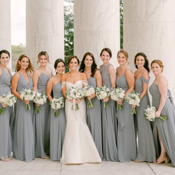 Jenny Yoo Bryce - Mayan Blue bridesmaids dress worn once and perfect condition! - Picture 6 of 6